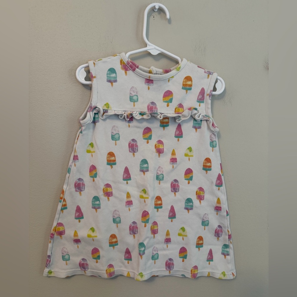James & Lottie Colorful Ice Cream Print Kids Dress